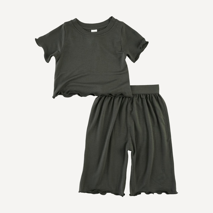 short sleeve jade set | beluga | bamboo