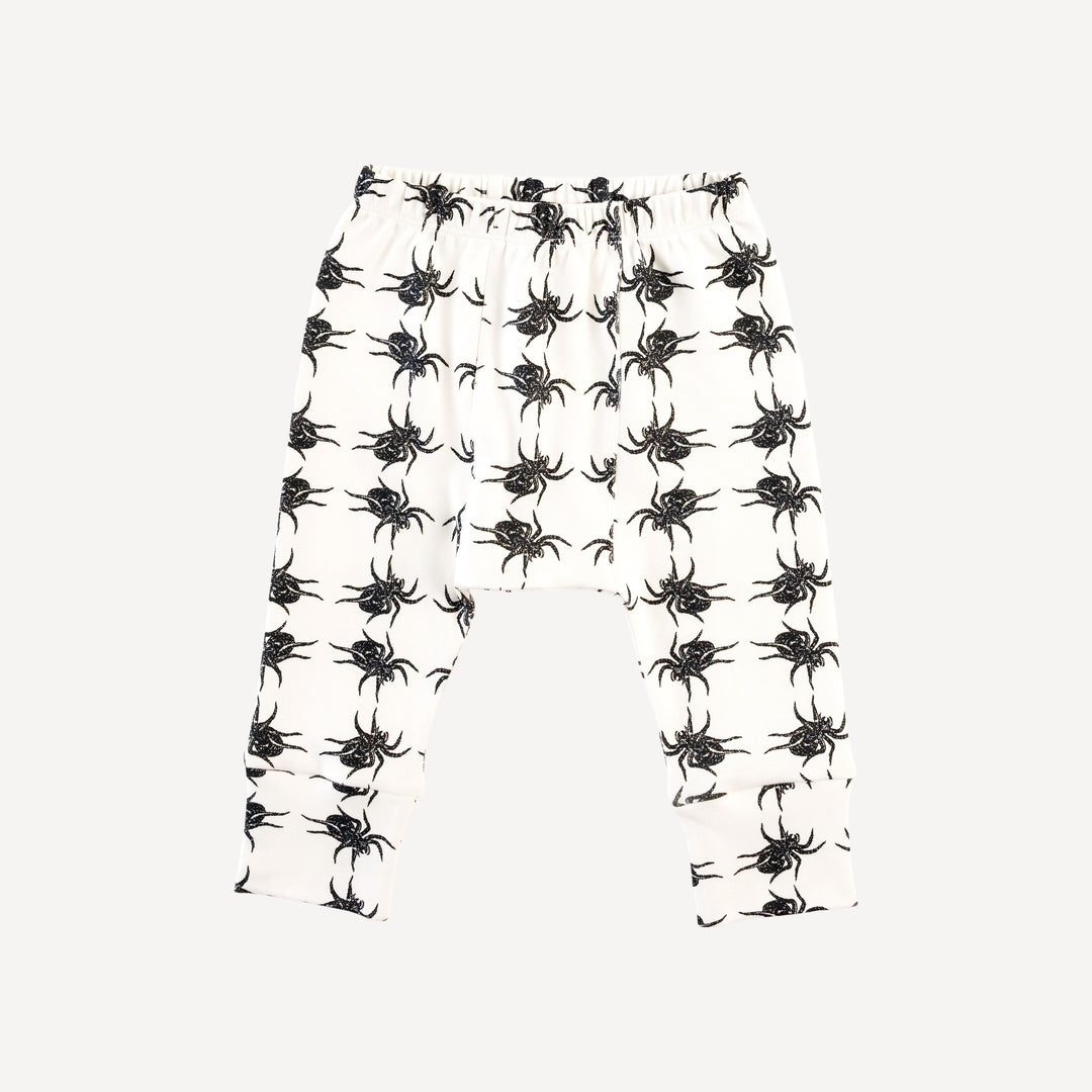 classic panda pant | tarantula | organic cotton interlock