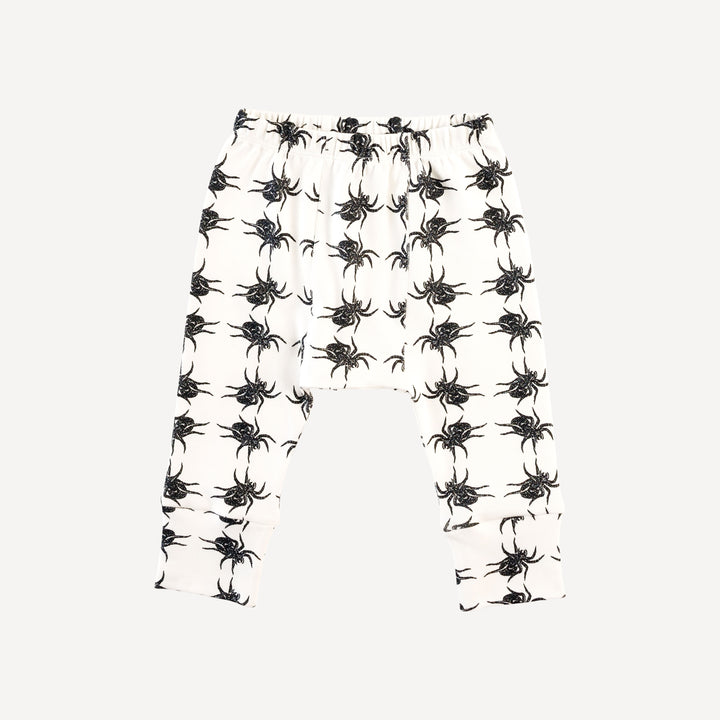 classic panda pant | tarantula | organic cotton interlock