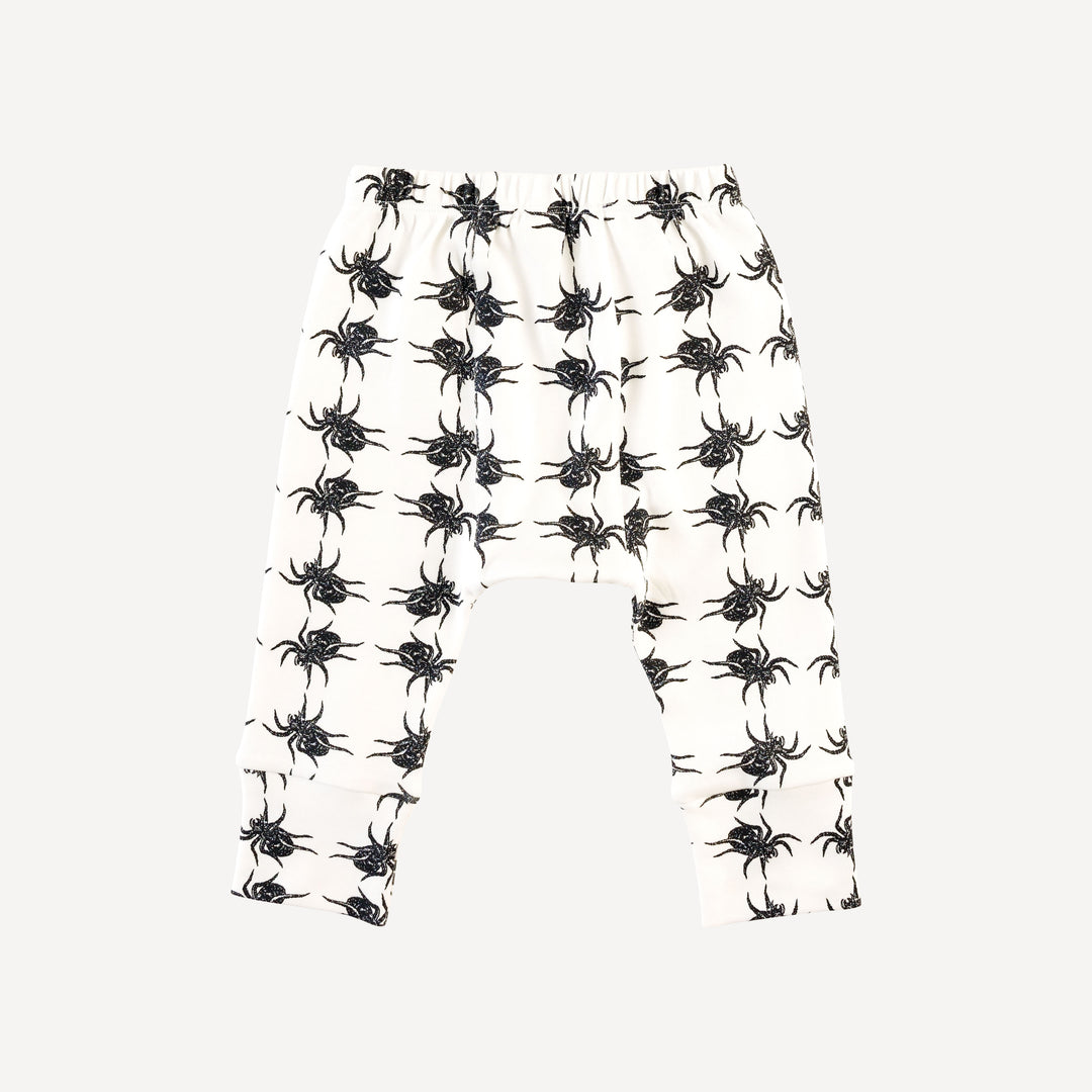 classic panda pant | tarantula | organic cotton interlock