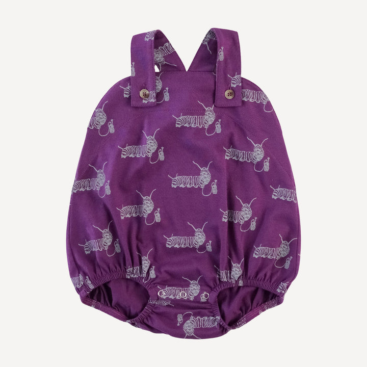 country bubble | plum caterpillar | organic cotton jersey