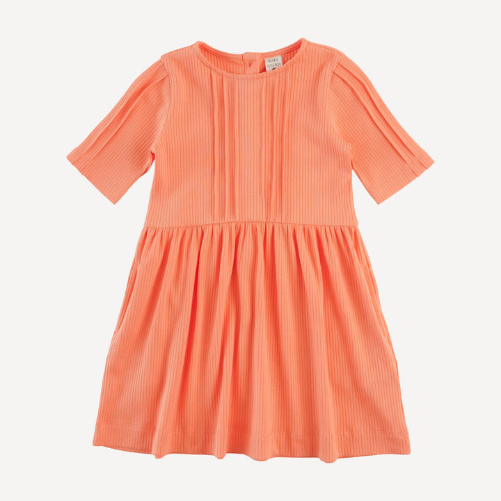 ruby dress | papaya | organic cotton single rib