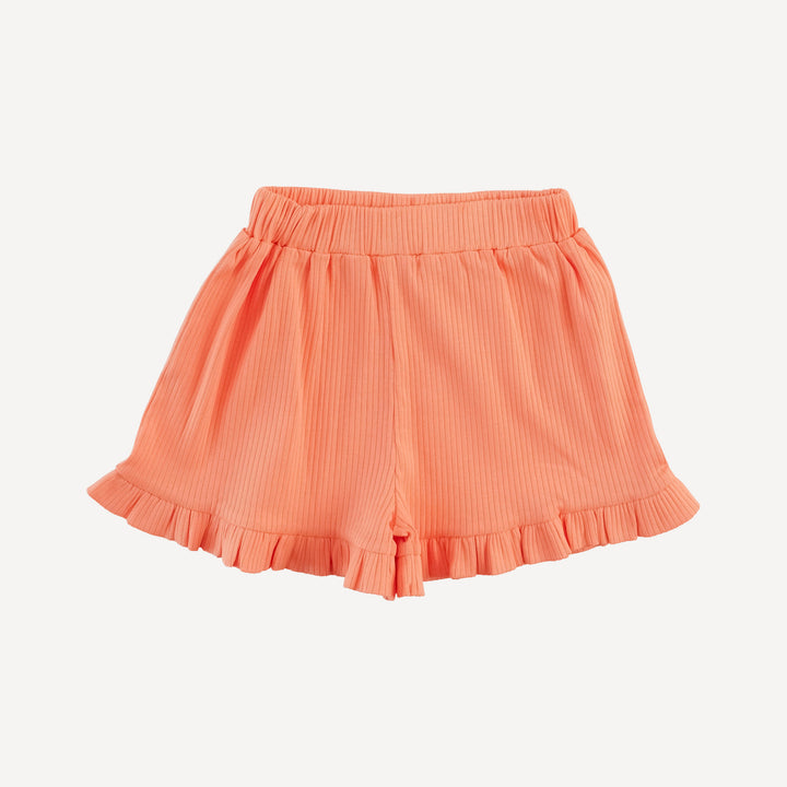 lively set | papaya | organic cotton single rib