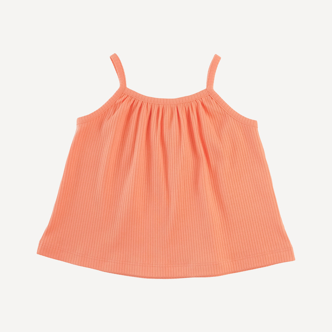 lively set | papaya | organic cotton single rib