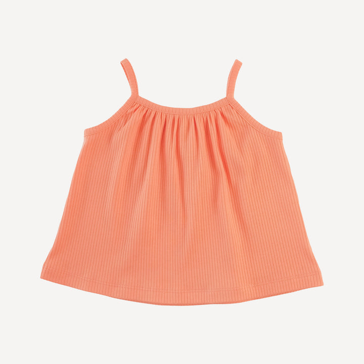 lively set | papaya | organic cotton single rib