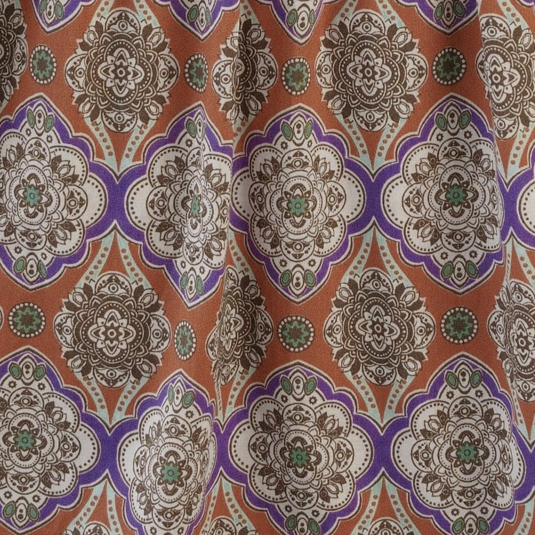 spaghetti tie prairie shortie | alice wallpaper | organic cotton woven