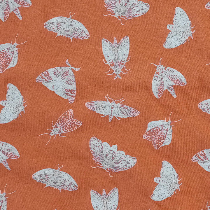 womens basic tee | spicy moth scatter | organic cotton jersey