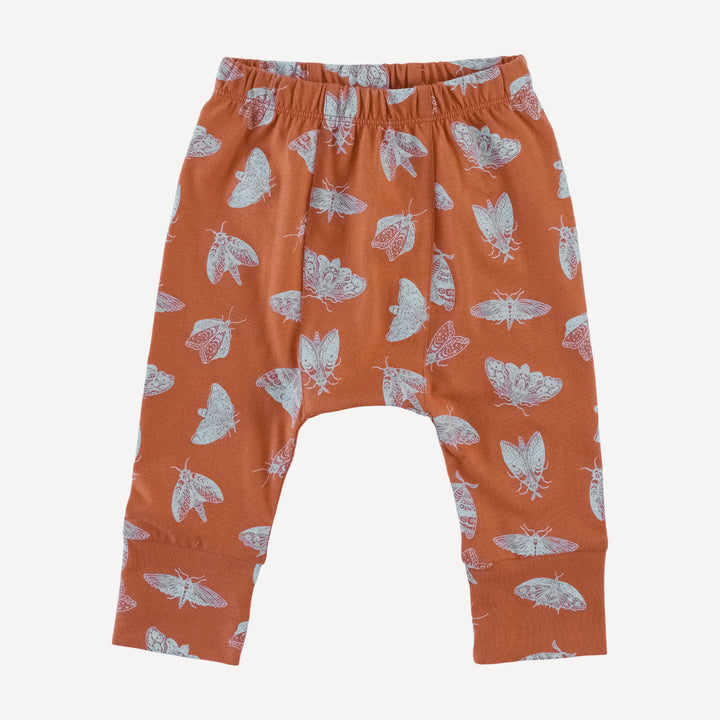 classic panda pant | spicy moth scatter | organic cotton jersey