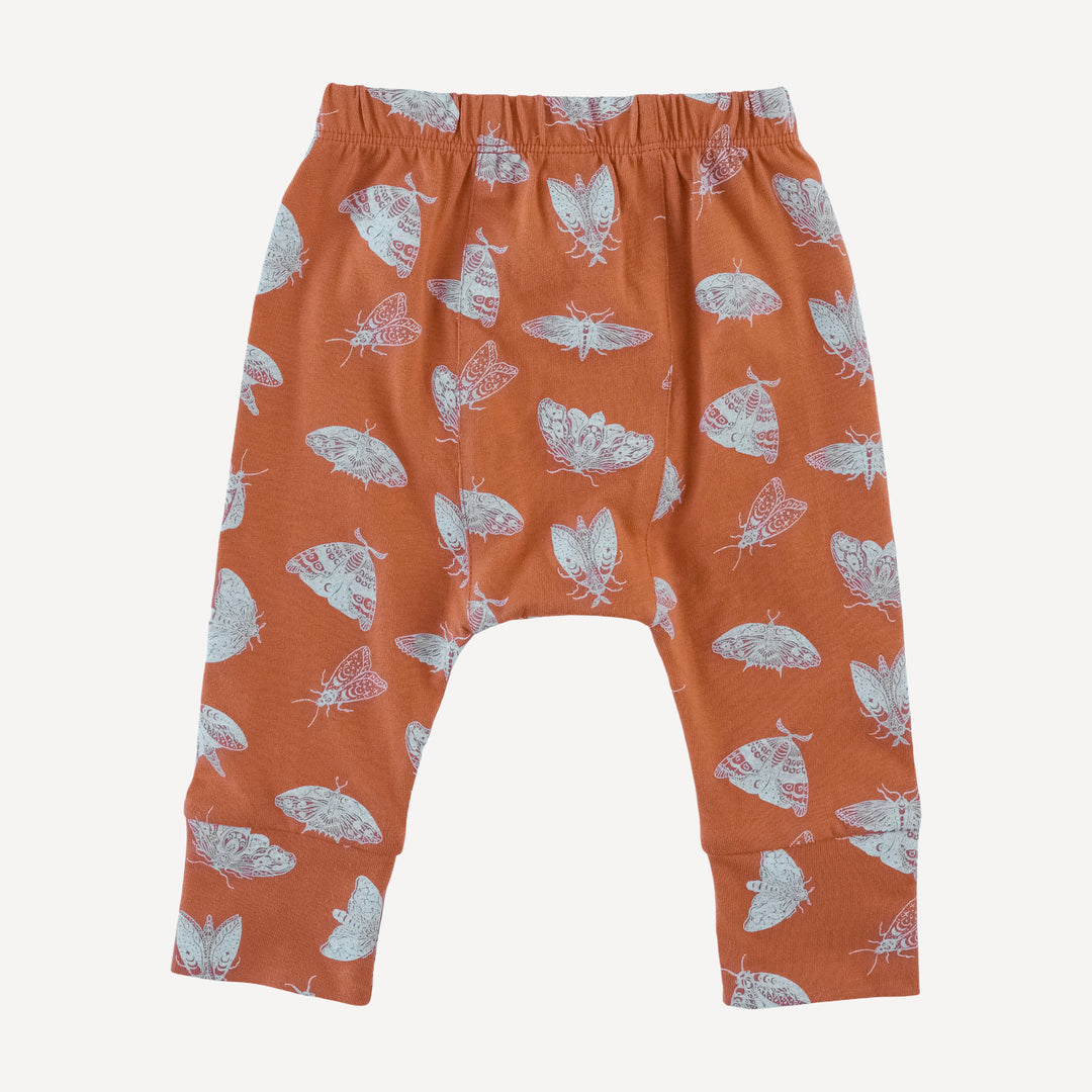 classic panda pant | spicy moth scatter | organic cotton jersey