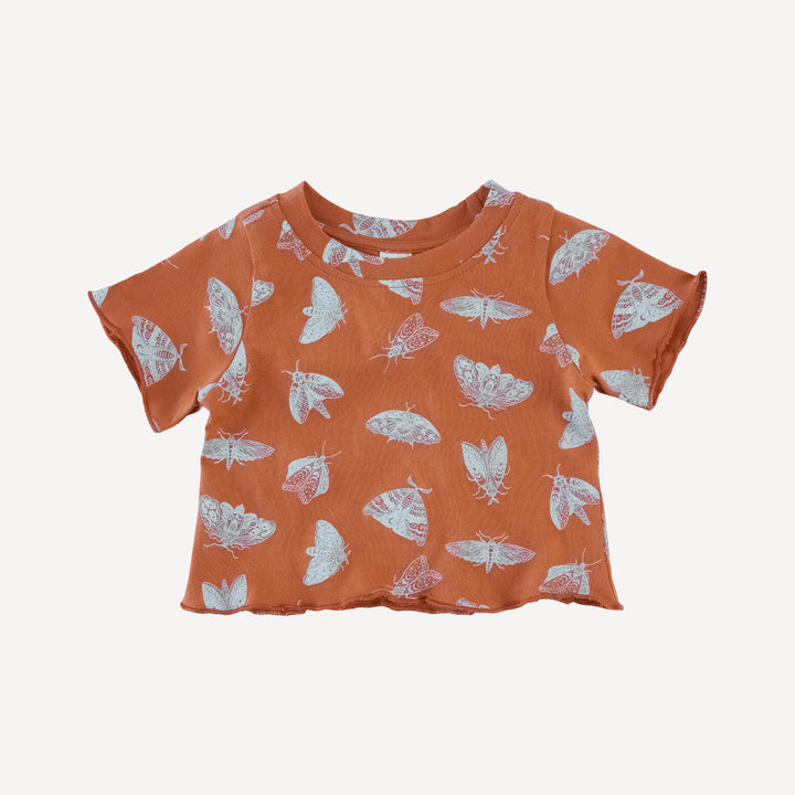 short sleeve jade set | spicy moth scatter | organic cotton jersey