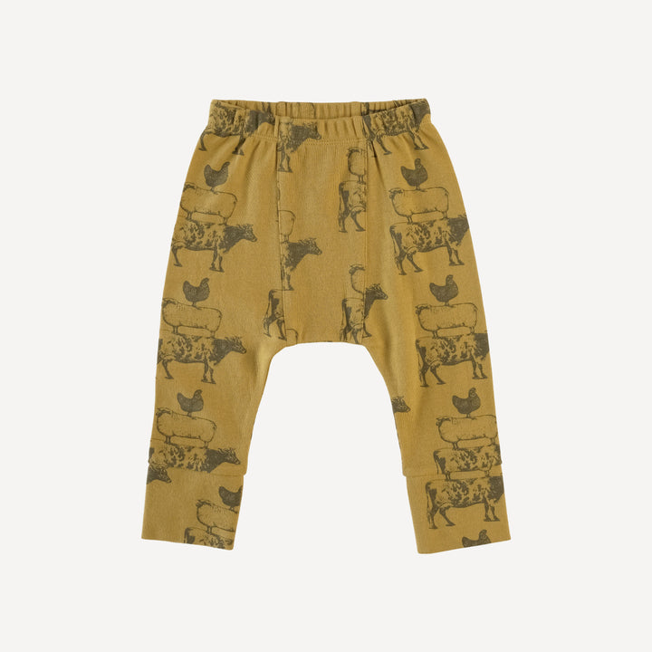 classic panda pant | willow animal stack | organic cotton interlock ...