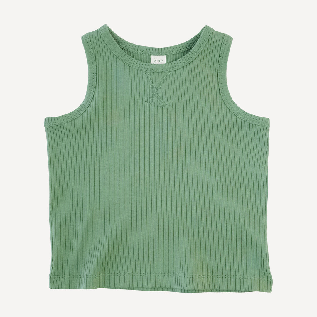 topstitch tank + relaxed short set | hedge | organic cotton single rib