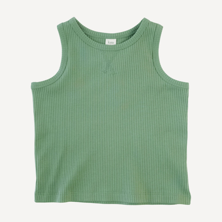 topstitch tank + relaxed short set | hedge | organic cotton single rib