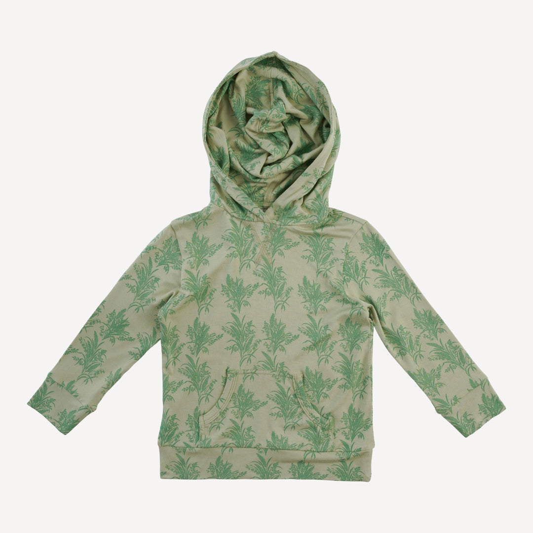 long sleeve essential skinny hoodie | wild grass | bamboo