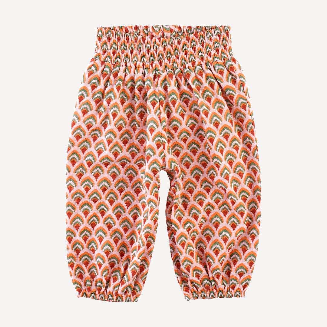 smocked gathered pant | modern feather | organic cotton gauze