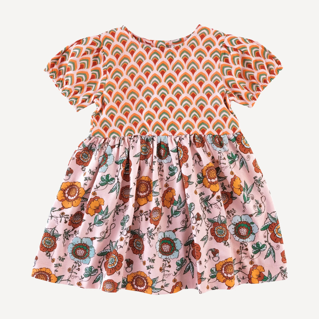 short puff sleeve ballet dress | modern feather | organic cotton gauze