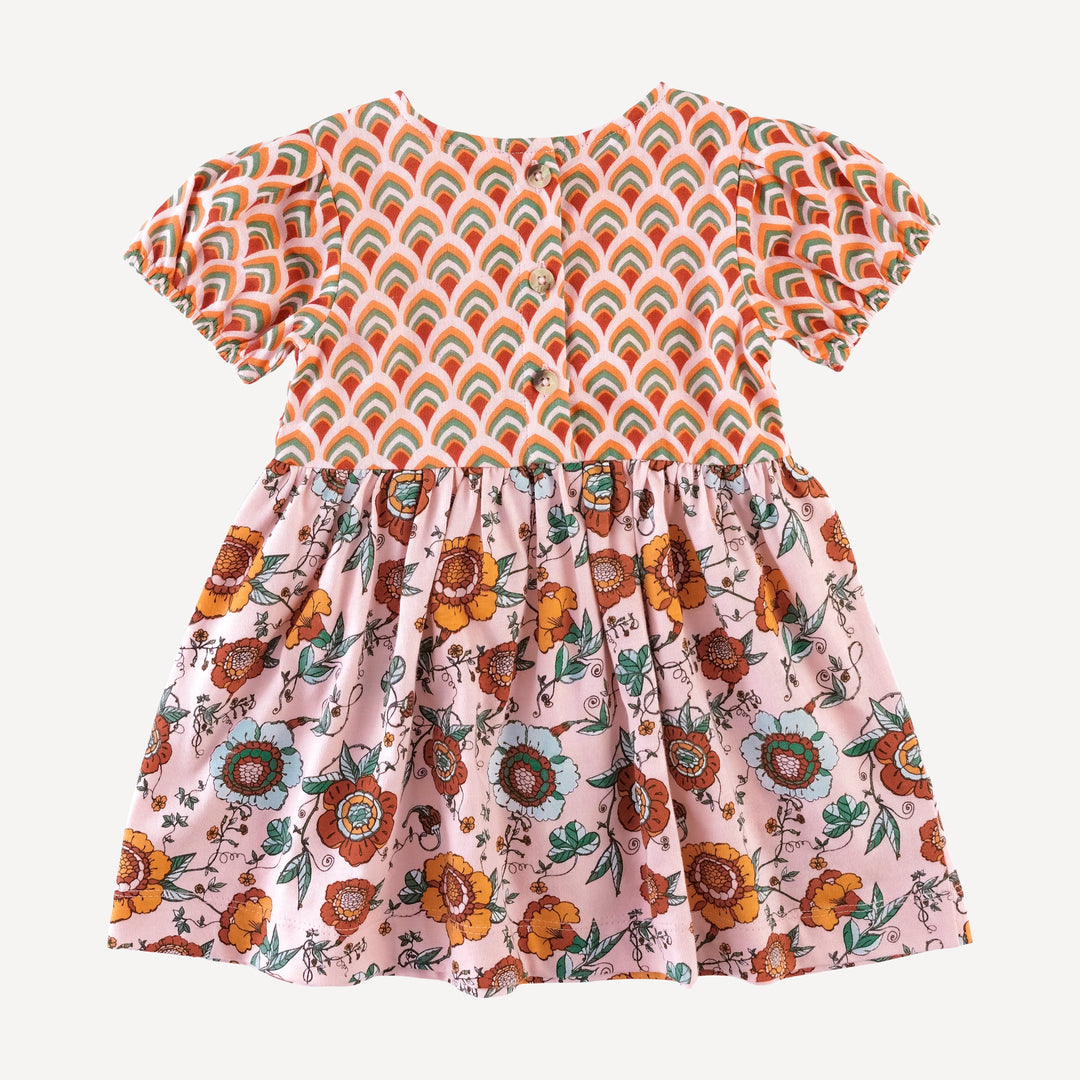 short puff sleeve ballet dress | modern feather | organic cotton gauze