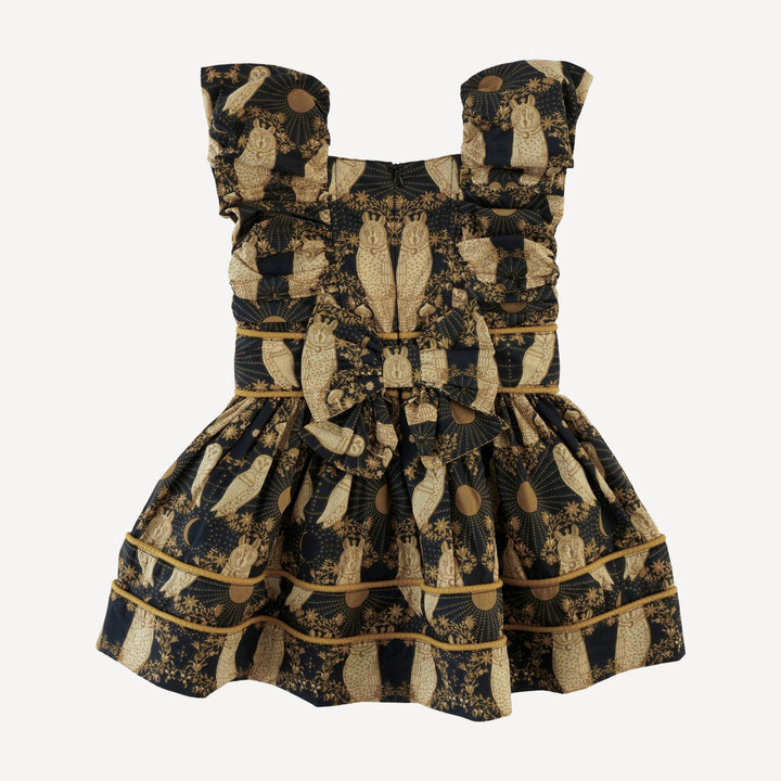 wonderland dress | mystical owl | organic cotton woven