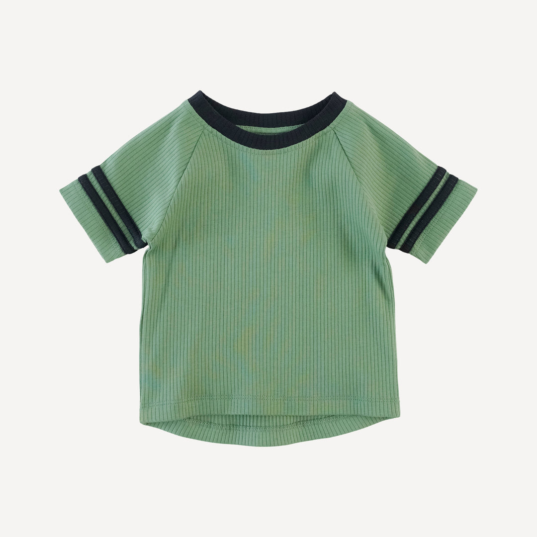 short sleeve football tee | hedge | organic cotton single rib