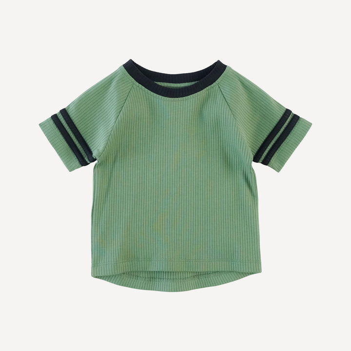 short sleeve football tee | hedge | organic cotton single rib