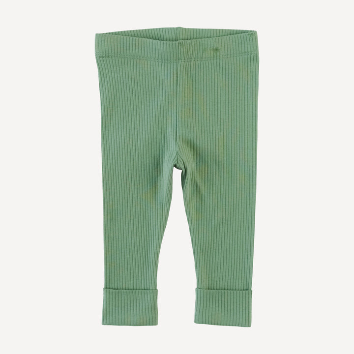 classic cuffed legging | hedge | organic cotton single rib