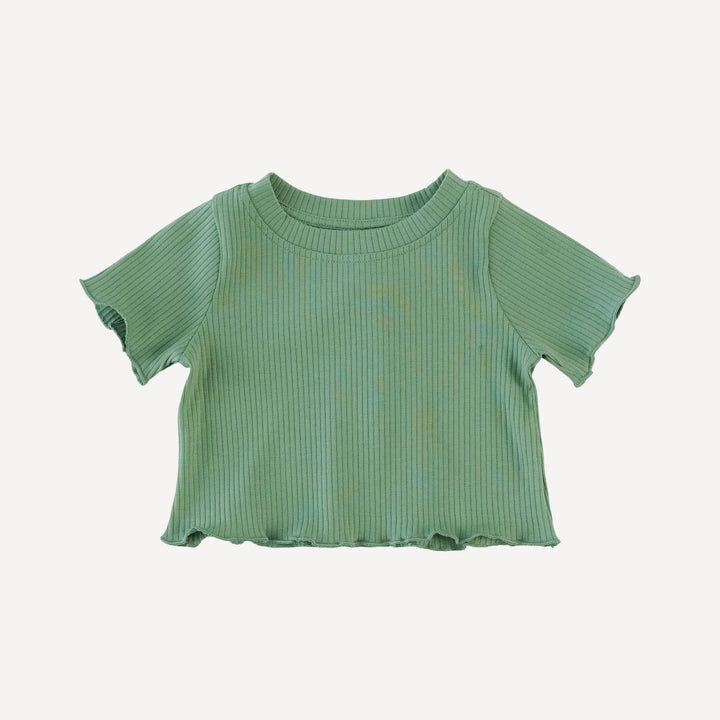 short sleeve jade set | hedge | organic cotton single rib