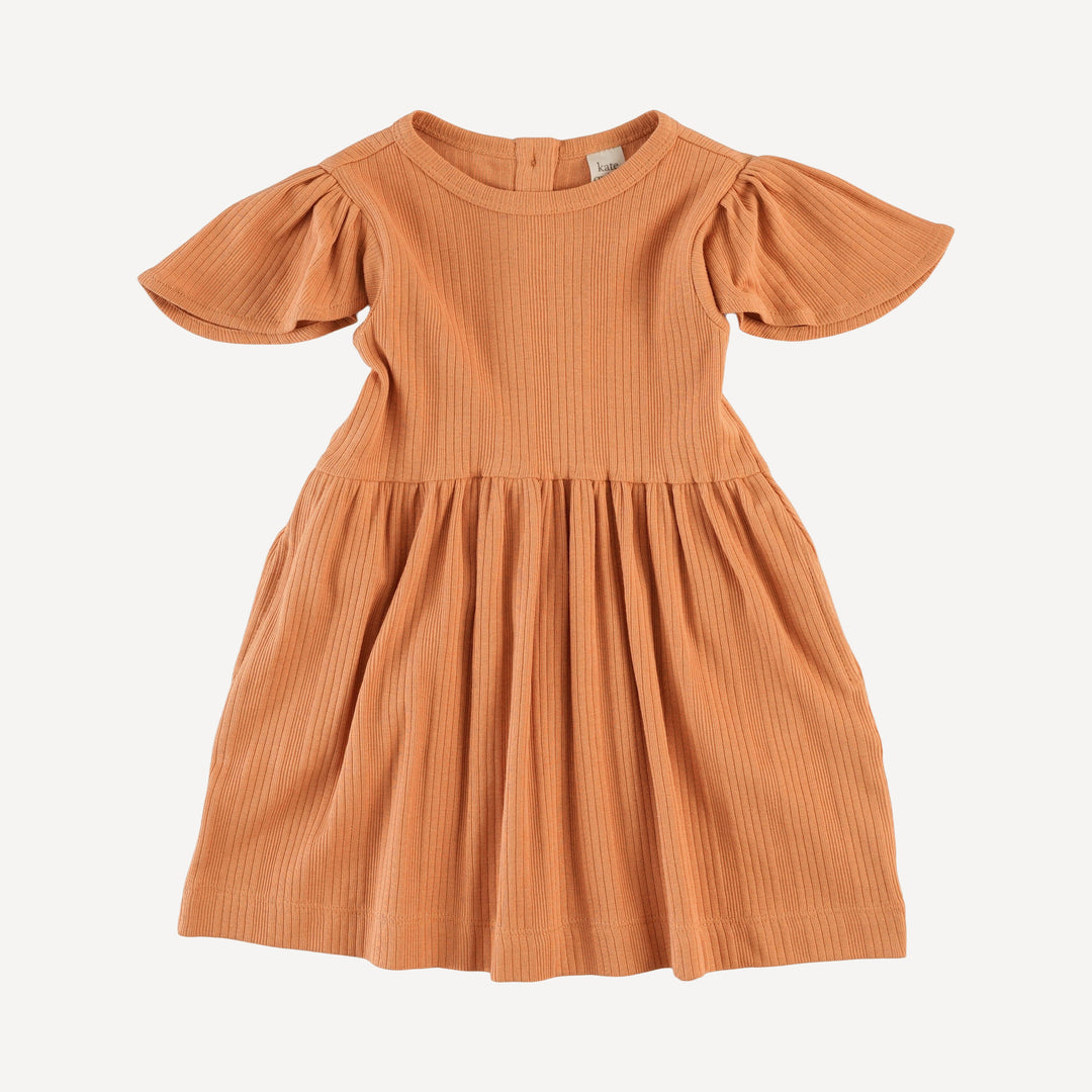 colette dress | butterum | organic cotton multi rib