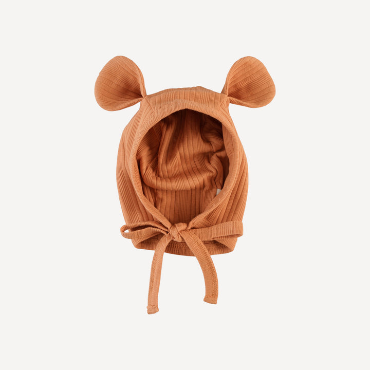 bear hat | butterum | organic cotton multi rib