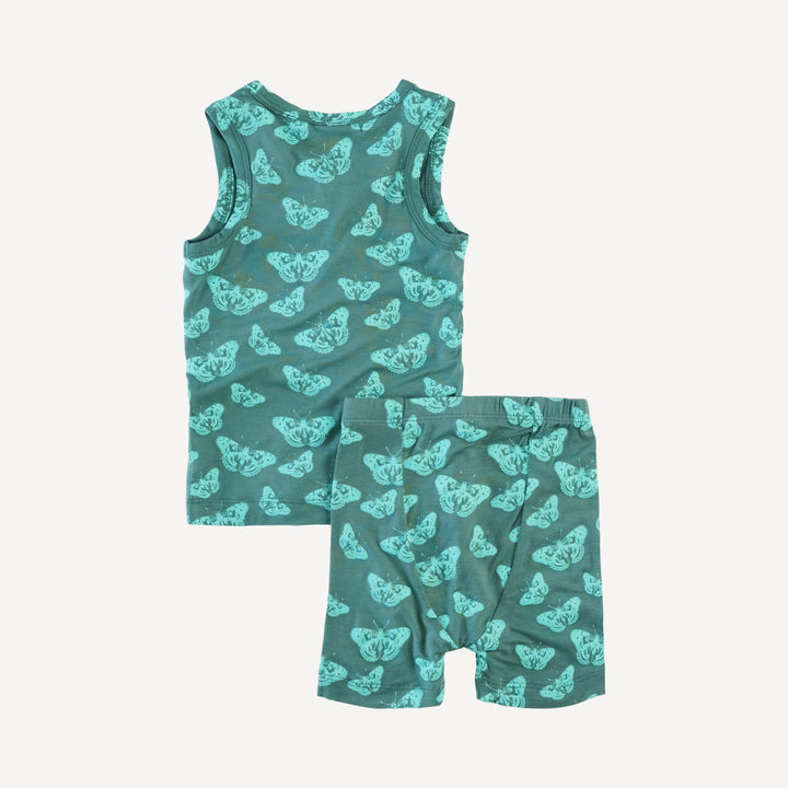 tank shortie pj set | butterflies | bamboo