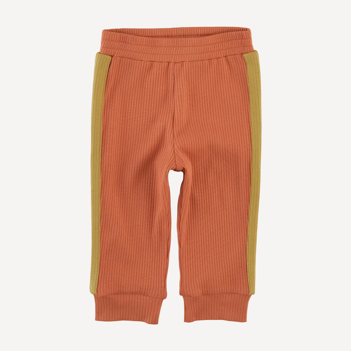 short sleeve football set | rust | organic cotton single rib