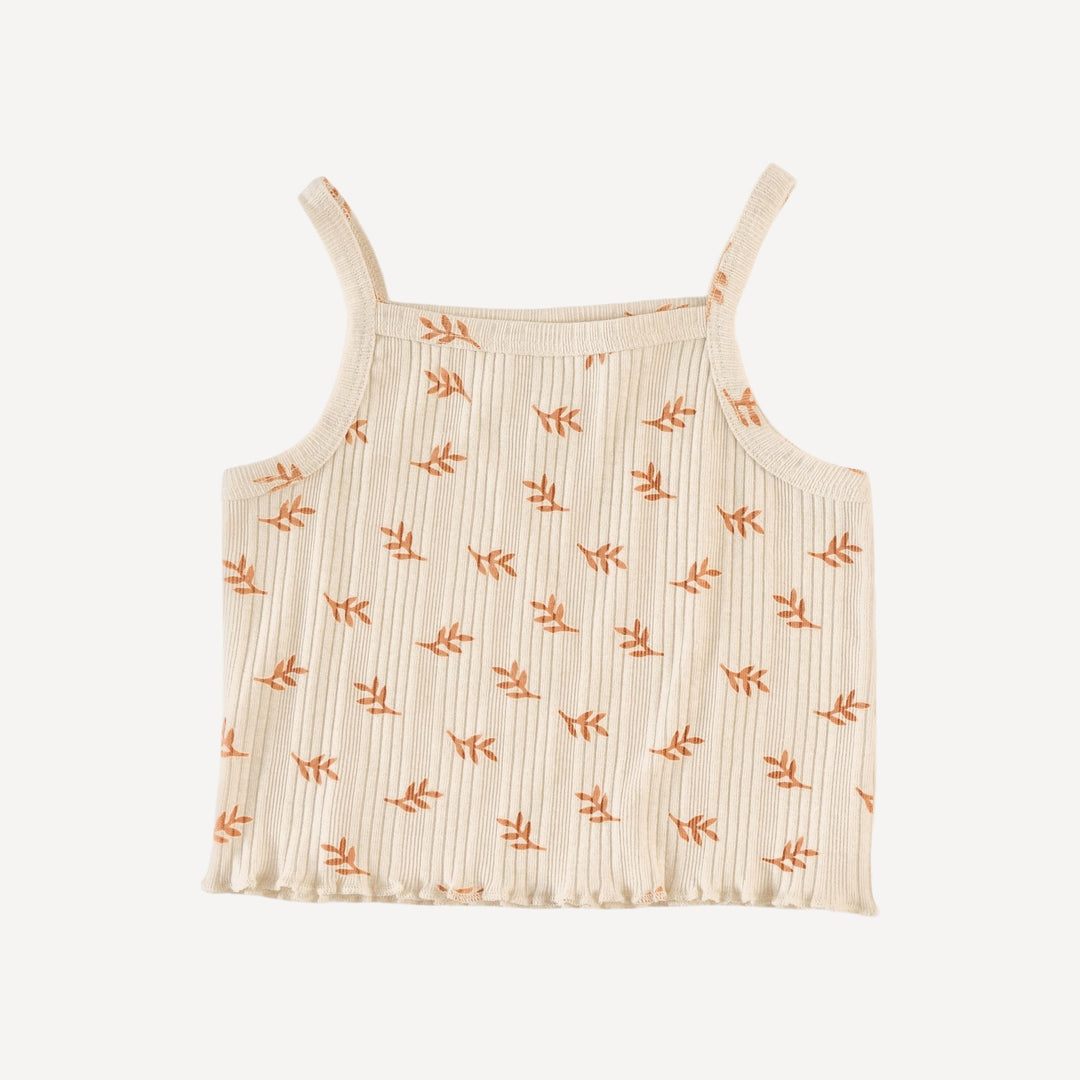 jade short set | butterum leaf | organic cotton multi rib