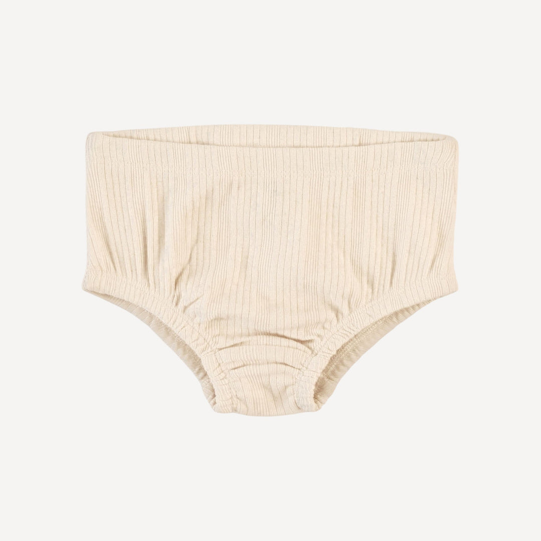 underwear | oatmeal | organic cotton multi rib