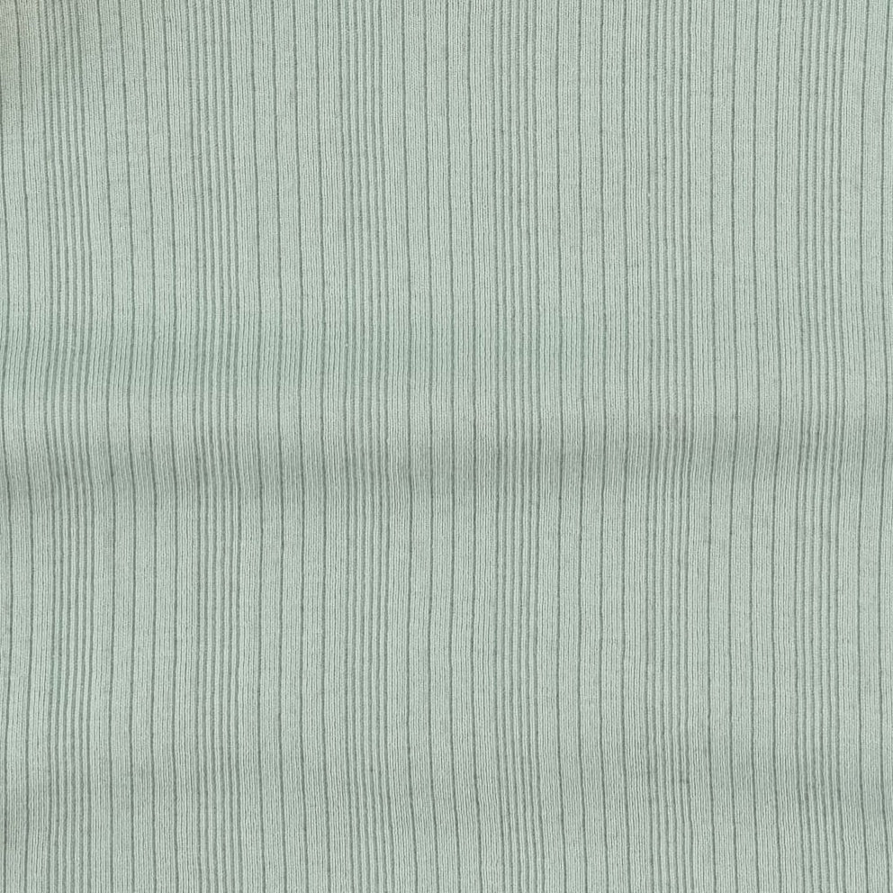 short sleeve essential skinny hoodie | heron blue | organic cotton multi rib