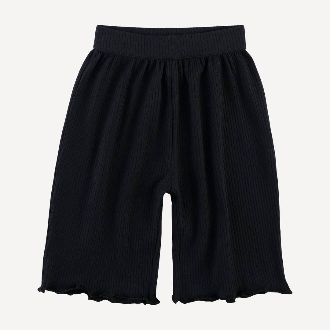 long sleeve jade set | black | organic cotton single rib