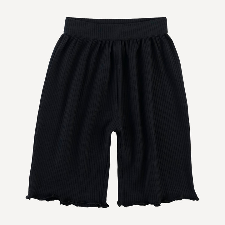 long sleeve jade set | black | organic cotton single rib