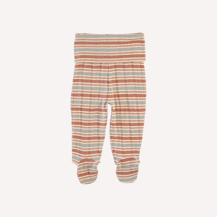 wrap layette set | multi stripe | organic cotton multi rib