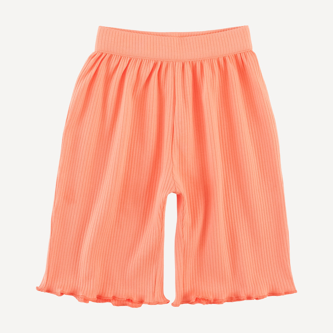short sleeve jade set | papaya | organic cotton single rib
