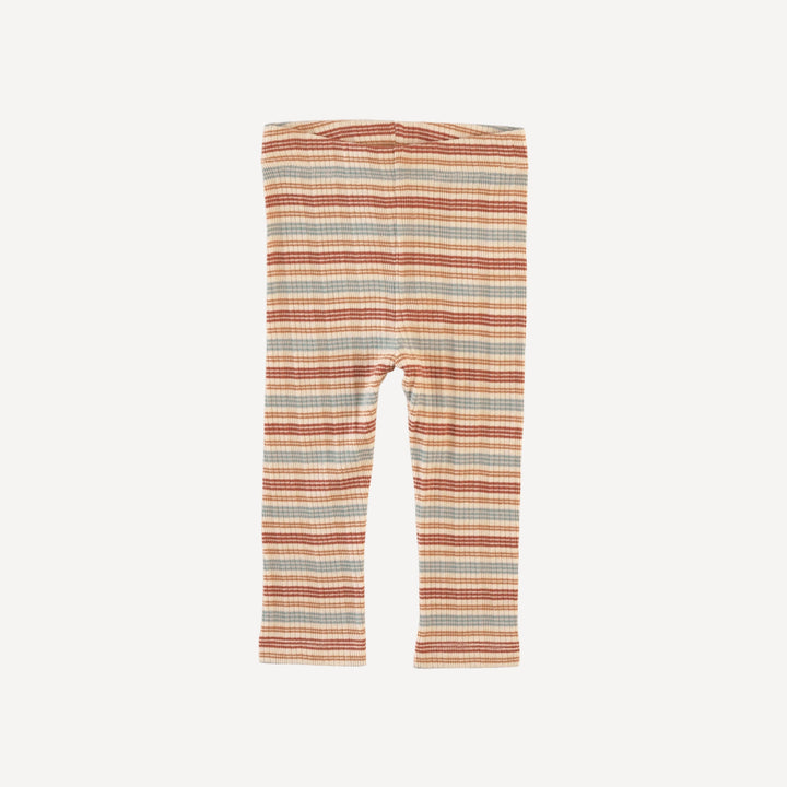 classic skinny legging | multi stripe | organic cotton multi rib