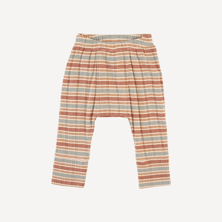 classic panda pant | multi stripe | organic cotton multi rib