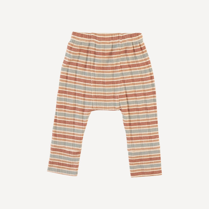 classic panda pant | multi stripe | organic cotton multi rib