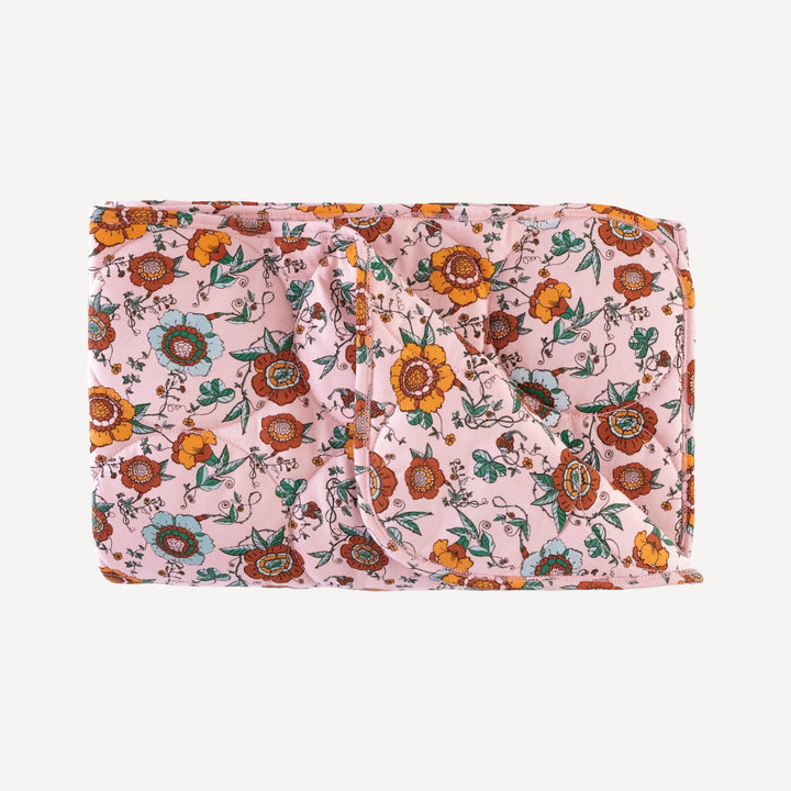 classic circle quilt | chinoiserie floral | organic cotton jersey