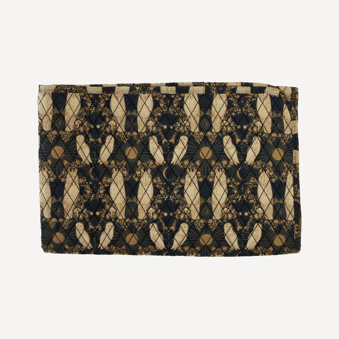 classic diamond quilt | mystical owl | organic cotton woven