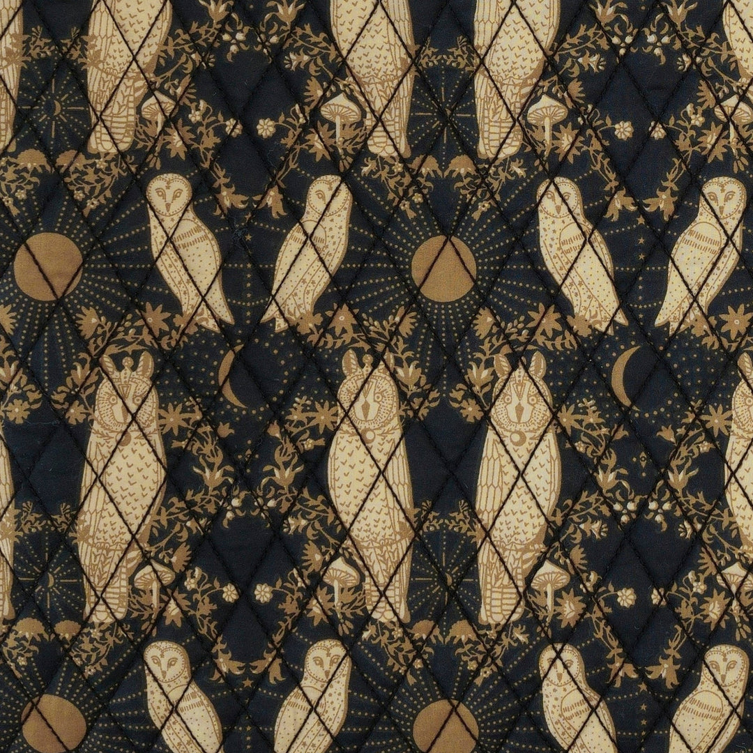 classic diamond quilt | mystical owl | organic cotton woven