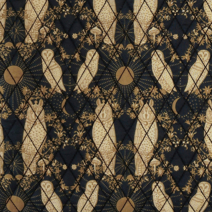 classic diamond quilt | mystical owl | organic cotton woven