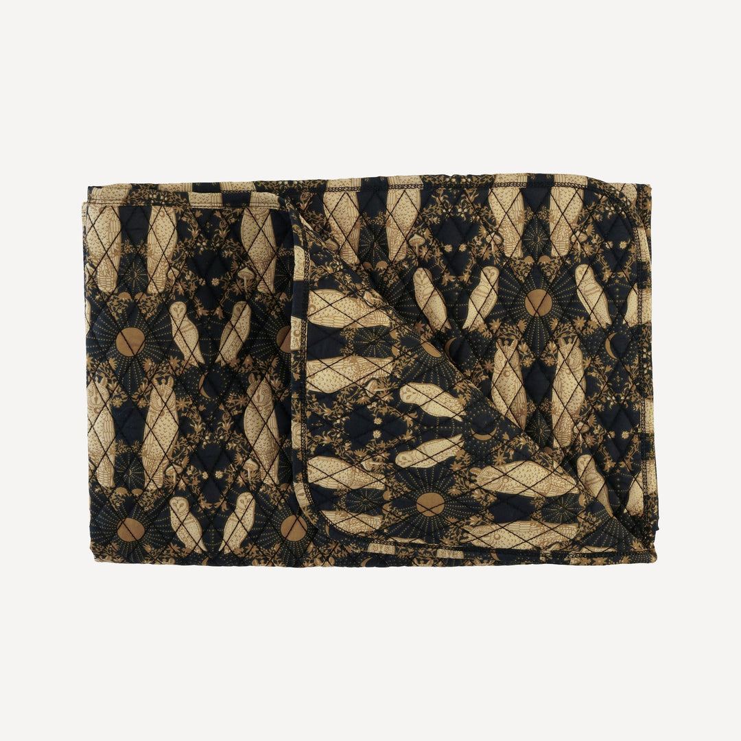 classic diamond quilt | mystical owl | organic cotton woven