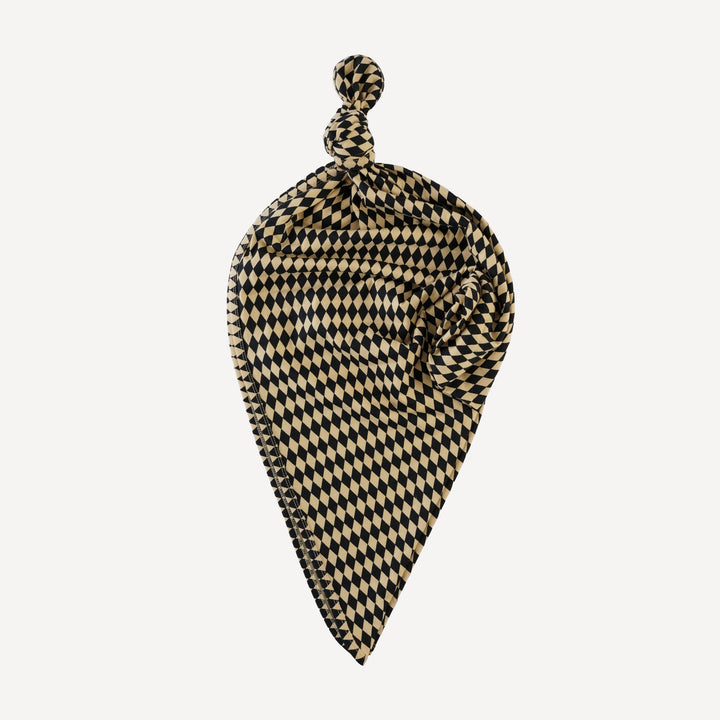 single layer blanket | black harlequin | organic cotton jersey