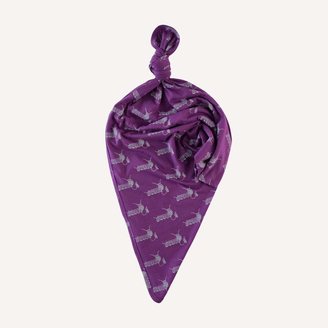 single layer blanket | plum caterpillar | organic cotton jersey