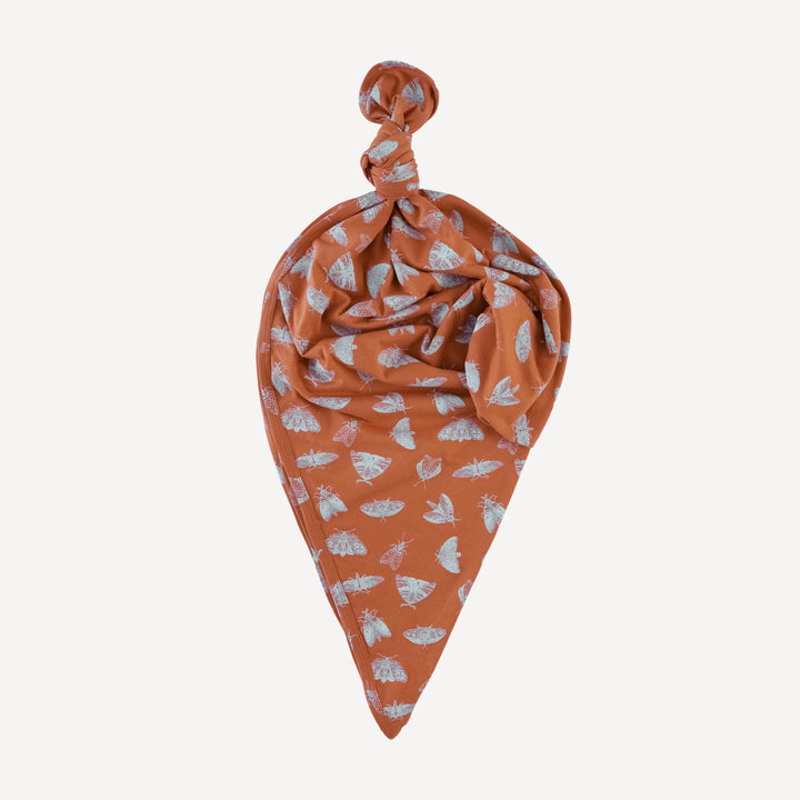 single layer blanket | spicy moth scatter | organic cotton jersey