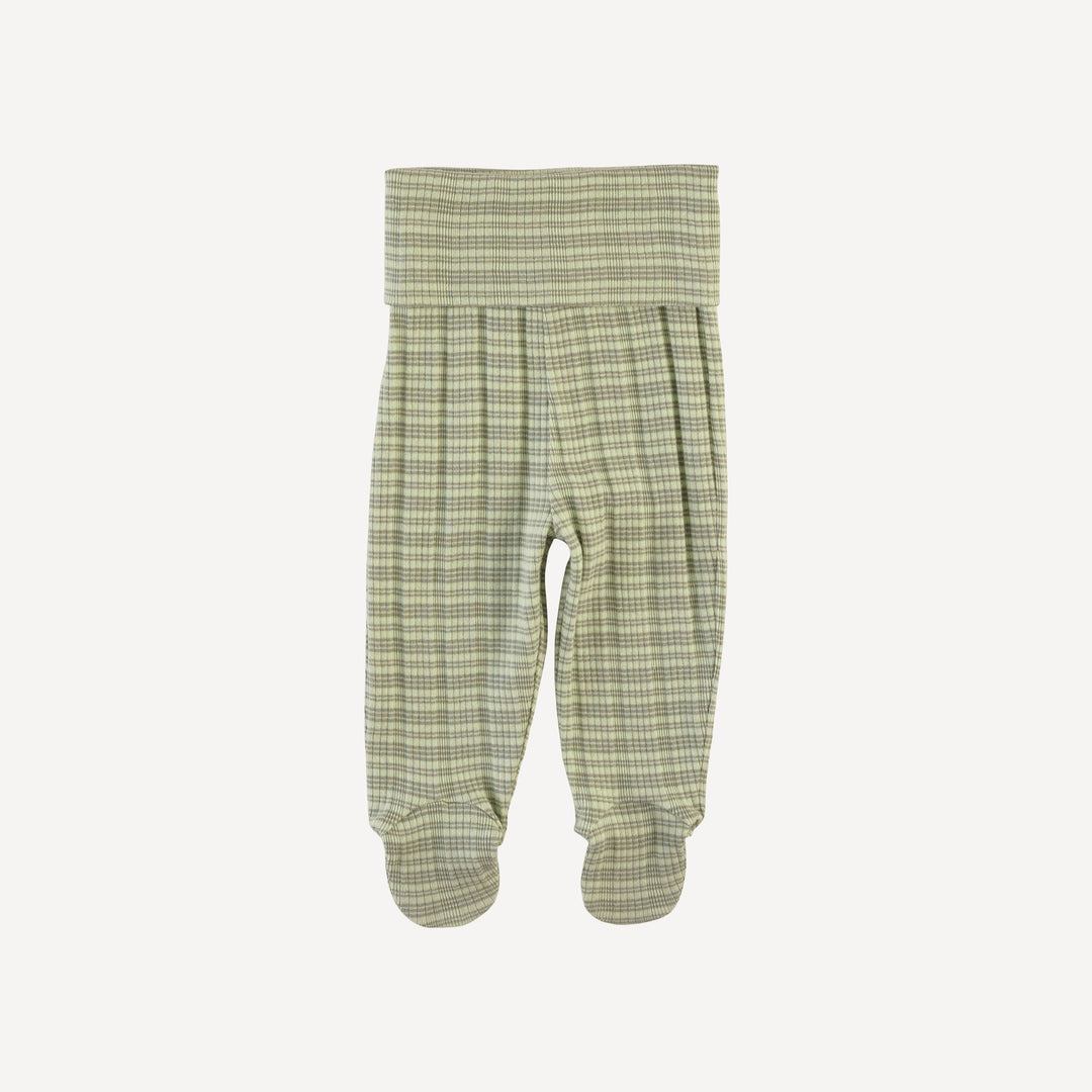 wrap layette set | iceberg stripe | organic cotton multi rib