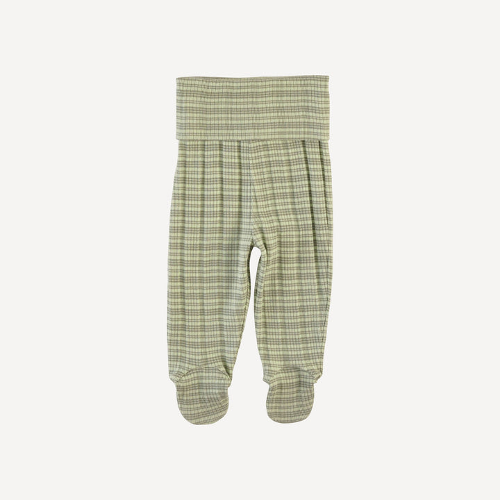 wrap layette set | iceberg stripe | organic cotton multi rib